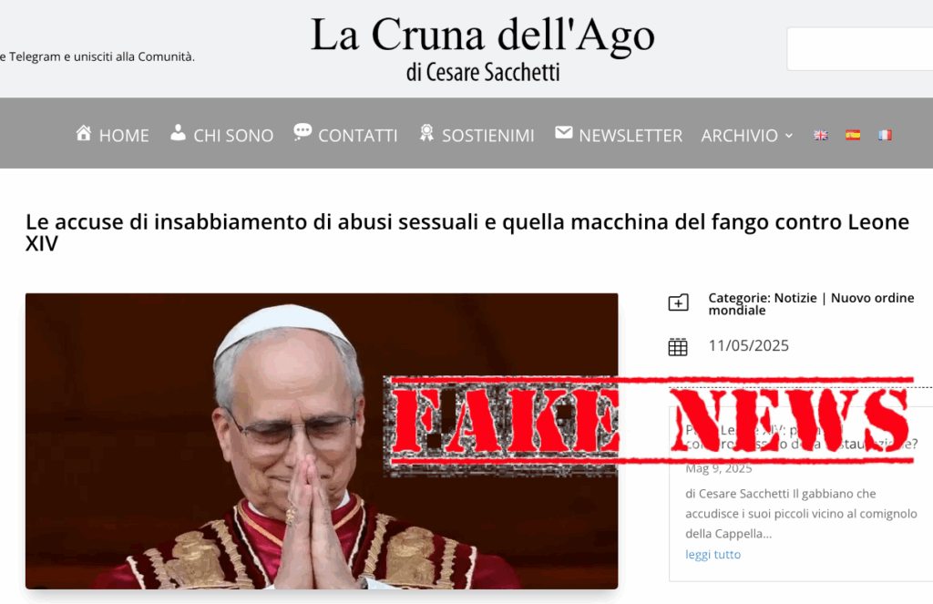 La cruna Pope Leo